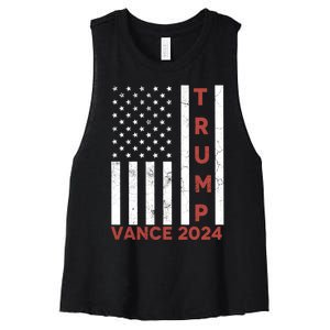 Trump Vance 2024 Women's Racerback Cropped Tank