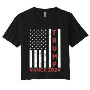 Trump Vance 2024 Women's Crop Top Tee