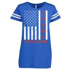 Trump Vance 2024 Enza Ladies Jersey Football T-Shirt