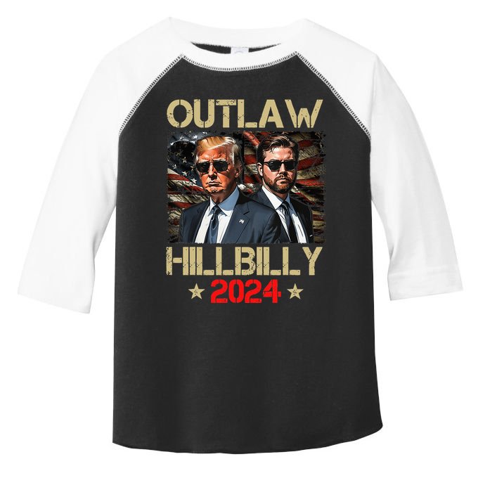 Trump Vance 2024 Donald Trump J.D. Vance Outlaw & Hill Toddler Fine Jersey T-Shirt