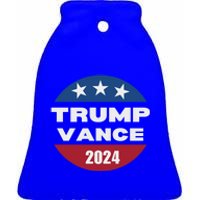 Trump Vance 2024 Funny Gift Ceramic Bell Ornament