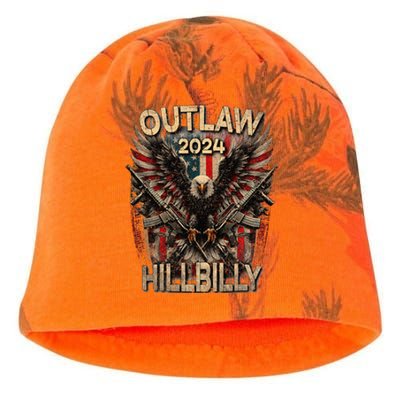 Trump Vance 2024 Outlaw Hillbilly Usa Flag Vintage Elections Kati - Camo Knit Beanie