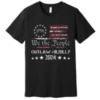 Trump Vance 2024 Donald Trump J.D. Vance Outlaw Hillbilly Premium T-Shirt