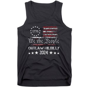 Trump Vance 2024 Donald Trump J.D. Vance Outlaw Hillbilly Tank Top