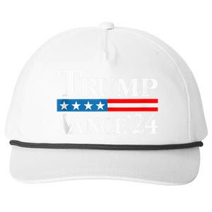 Trump Vance 2024 For President Vp Usa Election Patriotic Snapback Five-Panel Rope Hat