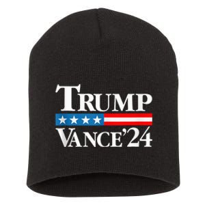 Trump Vance 2024 For President Vp Usa Election Patriotic Short Acrylic Beanie