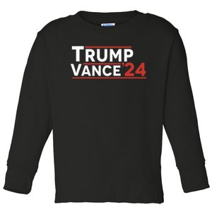 Trump Vance 2024 Toddler Long Sleeve Shirt