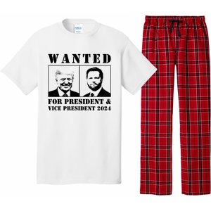 Trump Vance 2024 Wanted For President & Vice President 2024 Trump Vance Maga Pajama Set