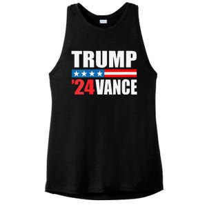 Trump Vance 2024 For President Vp Usa Election Patriotic Ladies PosiCharge Tri-Blend Wicking Tank