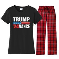 Trump Vance 2024 For President Vp Usa Election Patriotic Women's Flannel Pajama Set