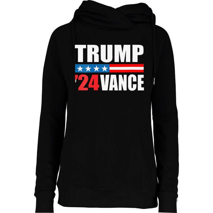 Trump Vance 2024 For President Vp Usa Election Patriotic Womens Funnel Neck Pullover Hood