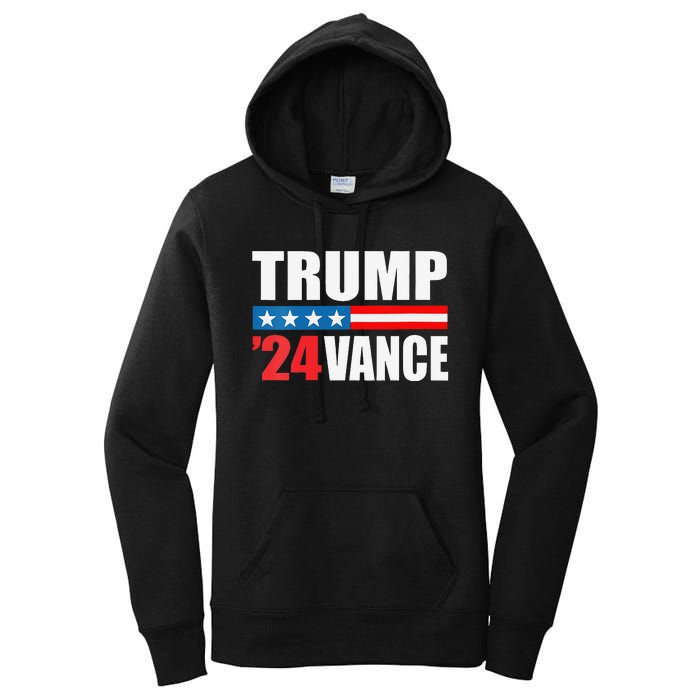 Trump Vance 2024 For President Vp Usa Election Patriotic Women's Pullover Hoodie