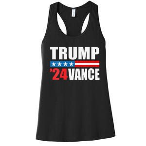 Trump Vance 2024 For President Vp Usa Election Patriotic Women's Racerback Tank