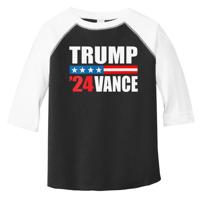 Trump Vance 2024 For President Vp Usa Election Patriotic Toddler Fine Jersey T-Shirt