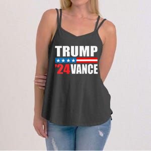 Trump Vance 2024 For President Vp Usa Election Patriotic Women's Strappy Tank