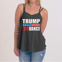 Trump Vance 2024 For President Vp Usa Election Patriotic Women's Strappy Tank