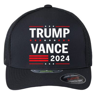 Trump Vance 2024 Vice President America Flag Usa Vote Flexfit Unipanel Trucker Cap