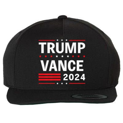 Trump Vance 2024 Vice President America Flag Usa Vote Wool Snapback Cap