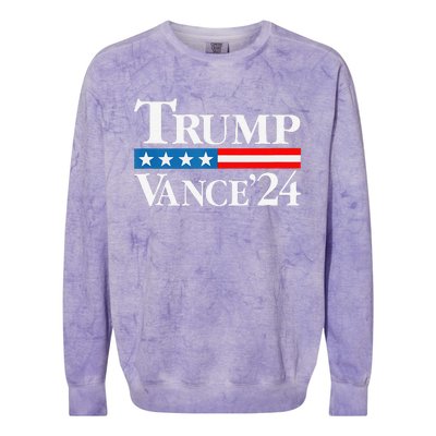 Trump Vance 2024 For President Vp Usa Election Patriotic Colorblast Crewneck Sweatshirt