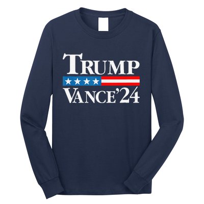 Trump Vance 2024 For President Vp Usa Election Patriotic Long Sleeve Shirt