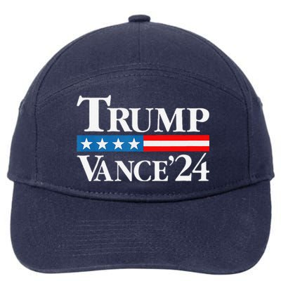 Trump Vance 2024 For President Vp Usa Election Patriotic 7-Panel Snapback Hat