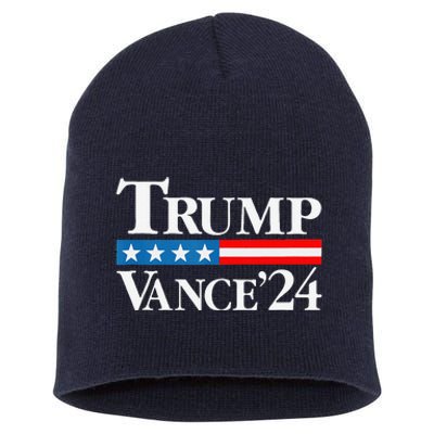 Trump Vance 2024 For President Vp Usa Election Patriotic Short Acrylic Beanie