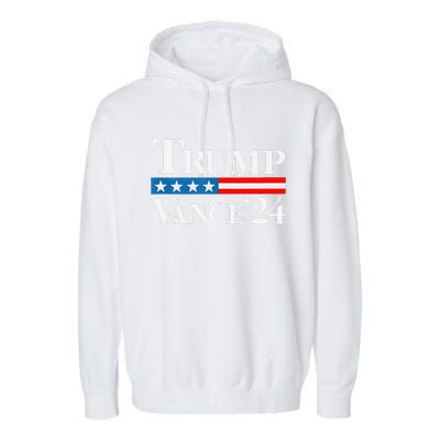 Trump Vance 2024 For President Vp Usa Election Patriotic Garment-Dyed Fleece Hoodie