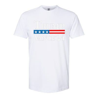 Trump Vance 2024 For President Vp Usa Election Patriotic Softstyle CVC T-Shirt