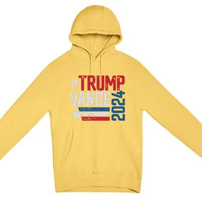 Trump Vance 2024 S Vintage Distressed Trump Vance 2024 Premium Pullover Hoodie