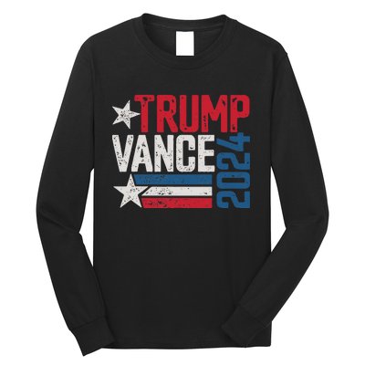 Trump Vance 2024 S Vintage Distressed Trump Vance 2024 Long Sleeve Shirt