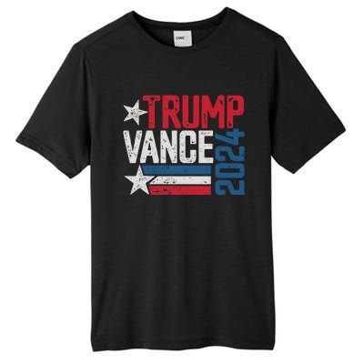 Trump Vance 2024 S Vintage Distressed Trump Vance 2024 Tall Fusion ChromaSoft Performance T-Shirt