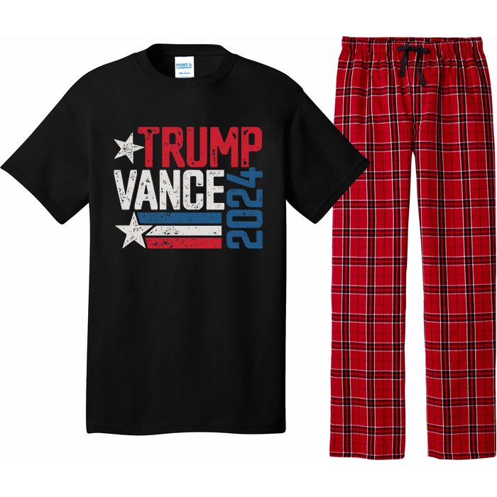 Trump Vance 2024 S Vintage Distressed Trump Vance 2024 Pajama Set