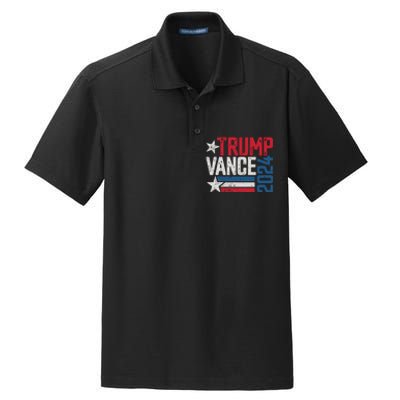 Trump Vance 2024 S Vintage Distressed Trump Vance 2024 Dry Zone Grid Polo