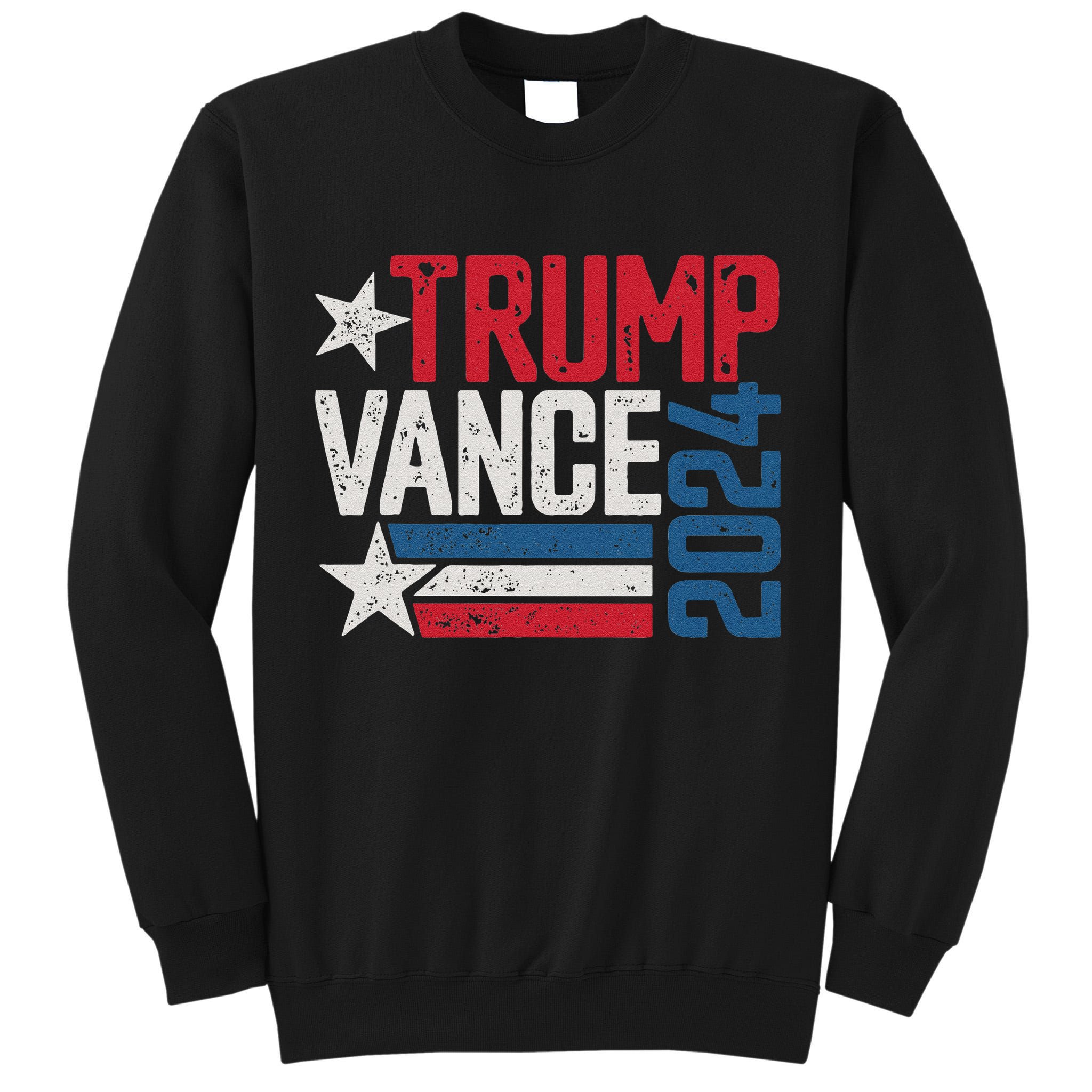Trump Vance 2024 S Vintage Distressed Trump Vance 2024 Tall Sweatshirt