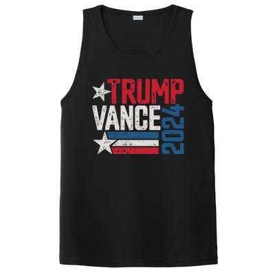 Trump Vance 2024 S Vintage Distressed Trump Vance 2024 PosiCharge Competitor Tank