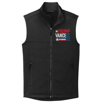 Trump Vance 2024 S Vintage Distressed Trump Vance 2024 Collective Smooth Fleece Vest