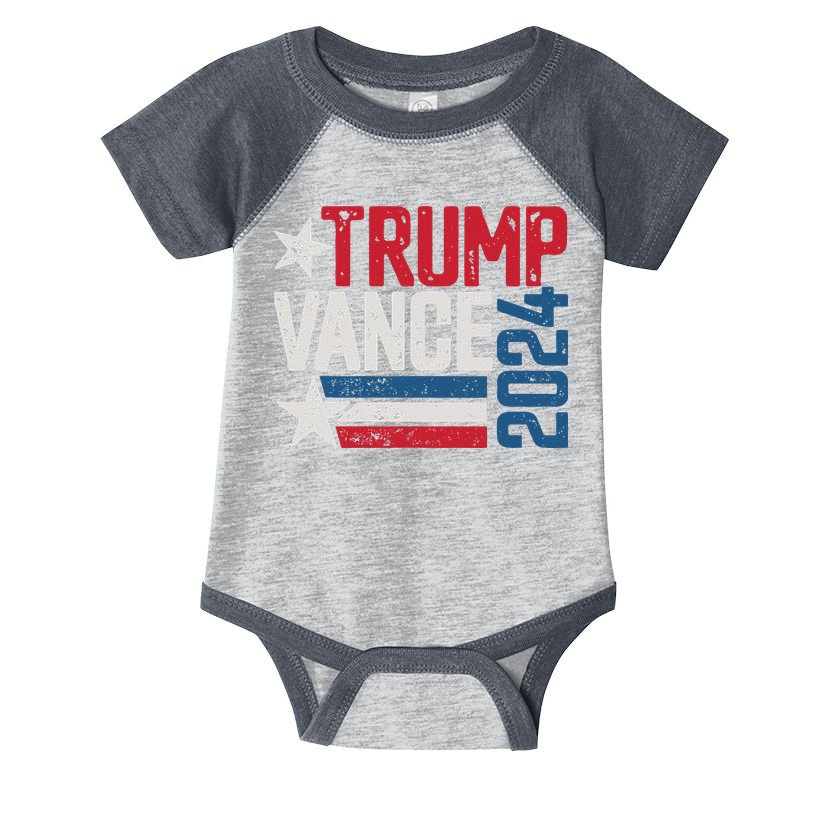 Trump Vance 2024 S Vintage Distressed Trump Vance 2024 Infant Baby Jersey Bodysuit