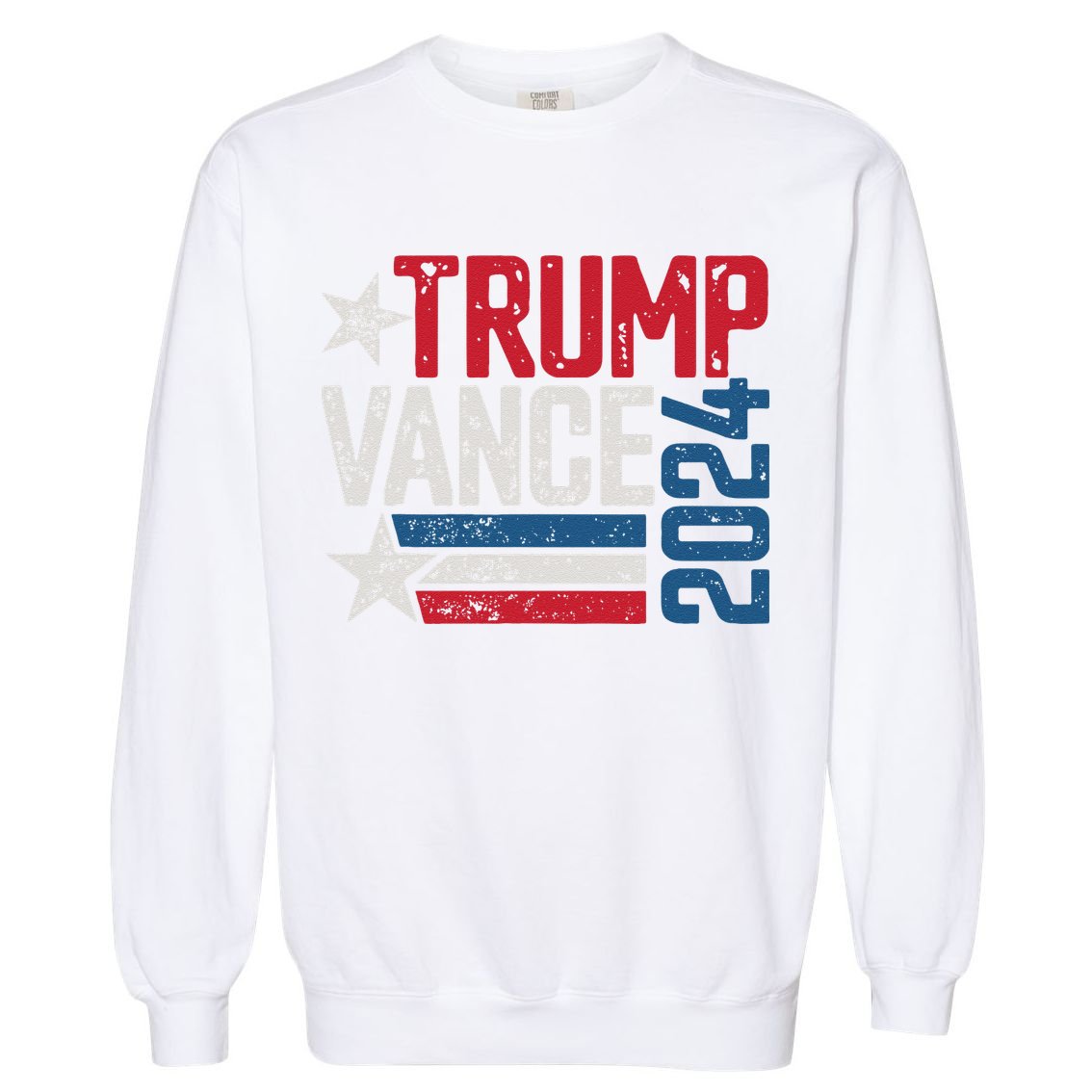 Trump Vance 2024 S Vintage Distressed Trump Vance 2024 Garment-Dyed Sweatshirt