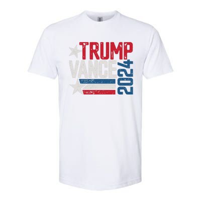 Trump Vance 2024 S Vintage Distressed Trump Vance 2024 Softstyle CVC T-Shirt