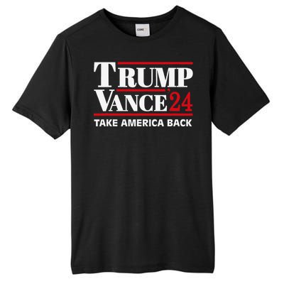 Trump Vance 2024 Take America Back Tall Fusion ChromaSoft Performance T-Shirt