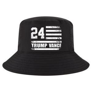 Trump Vance 2024 Retro Stripe Trump Jd Vance Cool Comfort Performance Bucket Hat