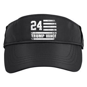 Trump Vance 2024 Retro Stripe Trump Jd Vance Adult Drive Performance Visor