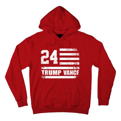 Trump Vance 2024 Retro Stripe Trump Jd Vance Hoodie