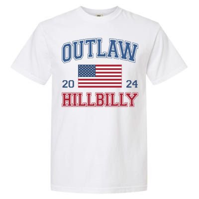 Trump Vance 2024 Donald Trump J D Vance Outlaw Hillbilly Funny Gift Garment-Dyed Heavyweight T-Shirt