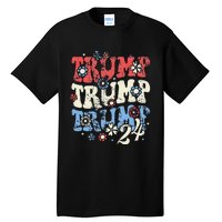 Trump Vance 2024 Jd Vance Trump Retro Stripe Tall T-Shirt