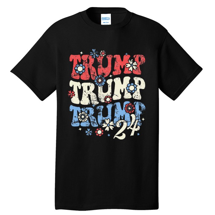 Trump Vance 2024 Jd Vance Trump Retro Stripe Tall T-Shirt