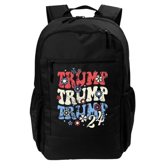 Trump Vance 2024 Jd Vance Trump Retro Stripe Daily Commute Backpack