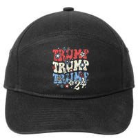 Trump Vance 2024 Jd Vance Trump Retro Stripe 7-Panel Snapback Hat