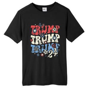 Trump Vance 2024 Jd Vance Trump Retro Stripe Tall Fusion ChromaSoft Performance T-Shirt