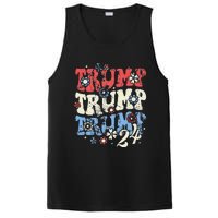 Trump Vance 2024 Jd Vance Trump Retro Stripe PosiCharge Competitor Tank